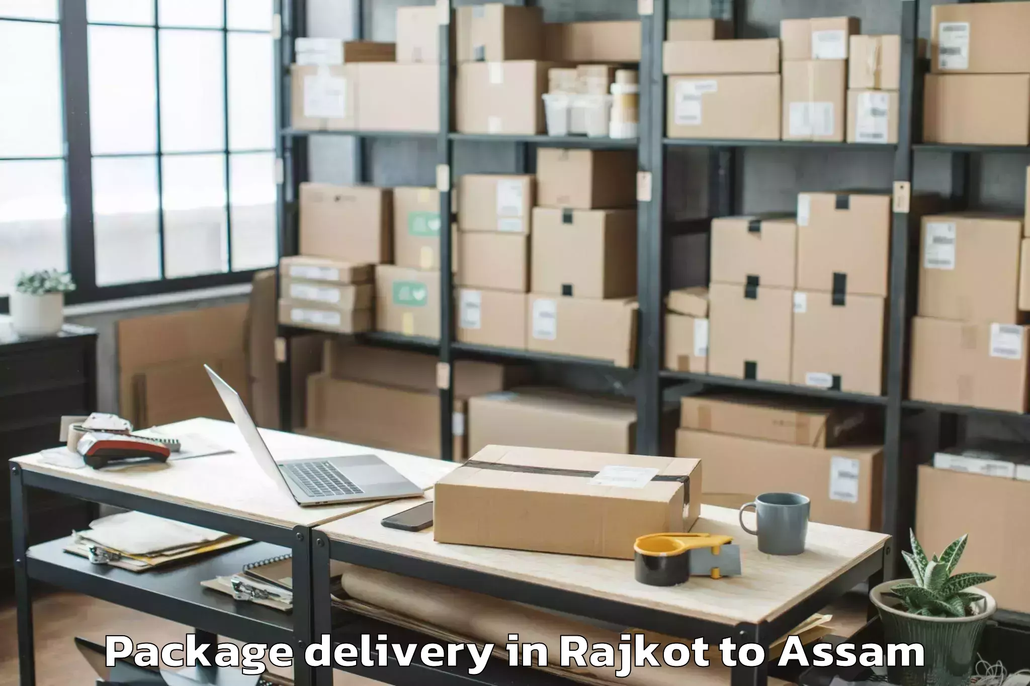 Expert Rajkot to Azara Package Delivery